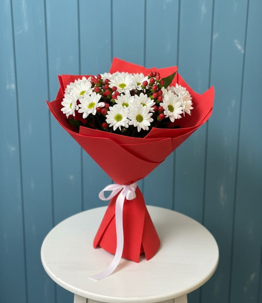 Букет цветов из: Хризантемы в Анджиевский