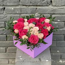 Цветочная композиция из Розы в коробке в Анджиевский