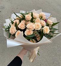 Букет Кремовые розы Латте в Анджиевский