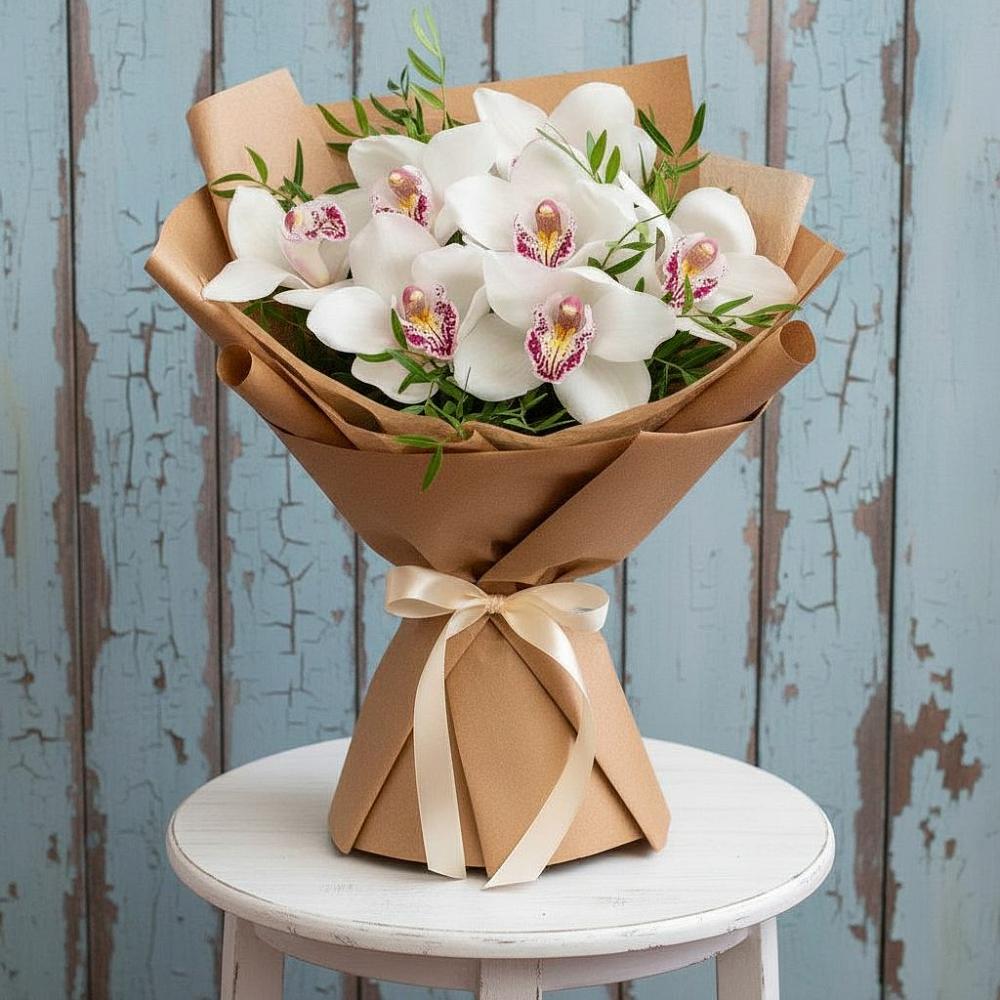 Букет цветов из: Орхидеи и Розы в Анджиевский
