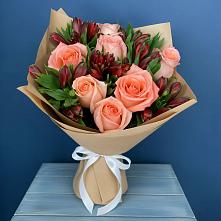 Букет цветов из:  Розы и Альстромерии #REPLACE_PRED# Анджиевский