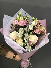 Букет цветов из:  Альстромерии, Розы и Лизиантусы #REPLACE_PRED# Анджиевский