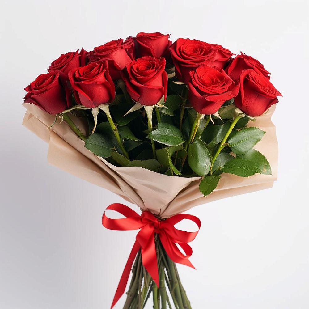 Букет 11 Красных роз Эдлесс Лав в Анджиевский